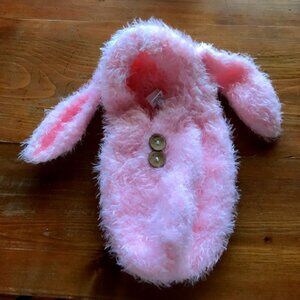 Pink Fluffy Newborn Bunny Ears Baby Photo Op Snuggly